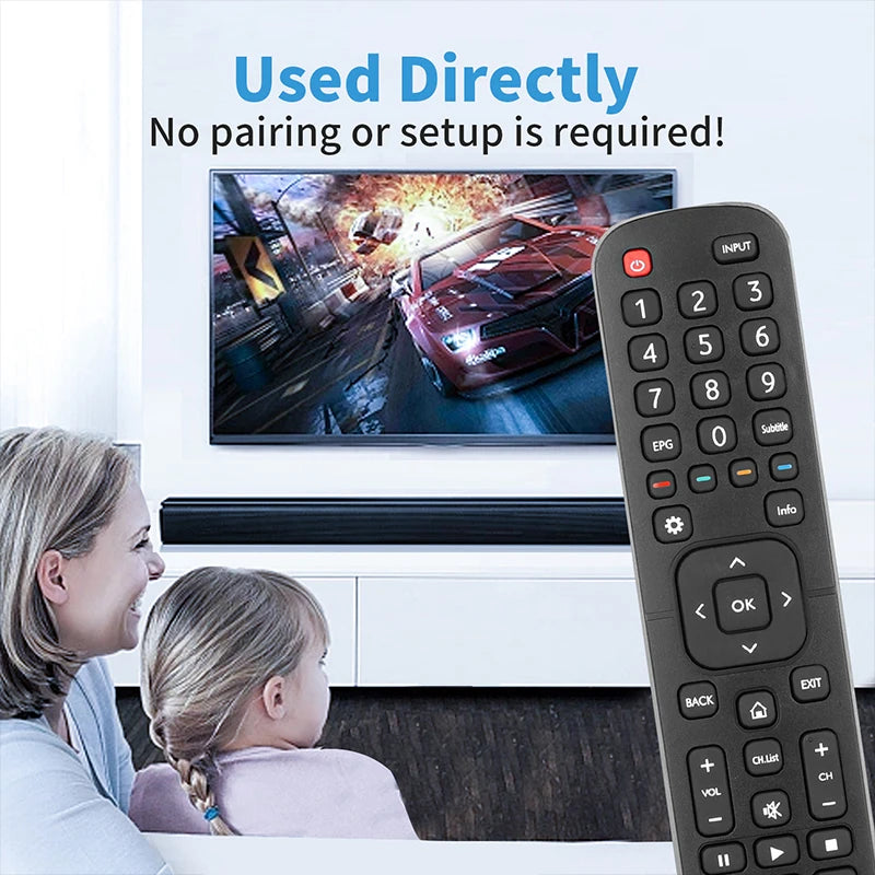 EN2X27HS Replacement Remote Control for 32M2600 49M2600 65M7000 H43A6100 H50A6120 Hisense Smart TV