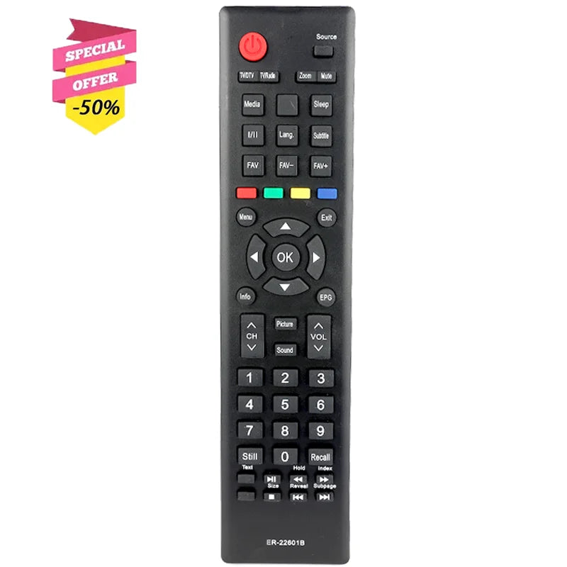 ER-22601B Replacement Remote for H39A5100 H49M2100S H43N2100S H49N2105S Hisense TV
