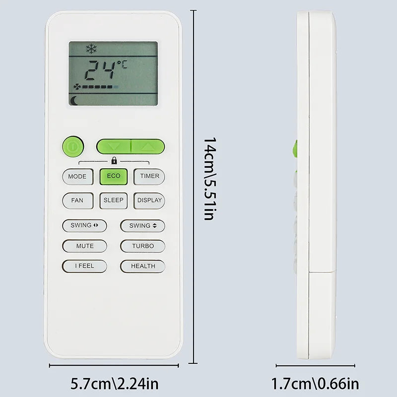 GYKQ-52 Replacement Remote Control for TCL Air Conditioner Heat Pump A/C System Controller