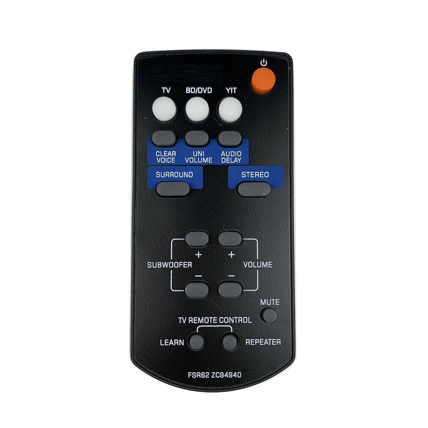 FSR62 ZC94940 Replacement Remote for Yamaha Soundbar YAS-201 YAS-201BL YAS-CU201 NS-WSW40