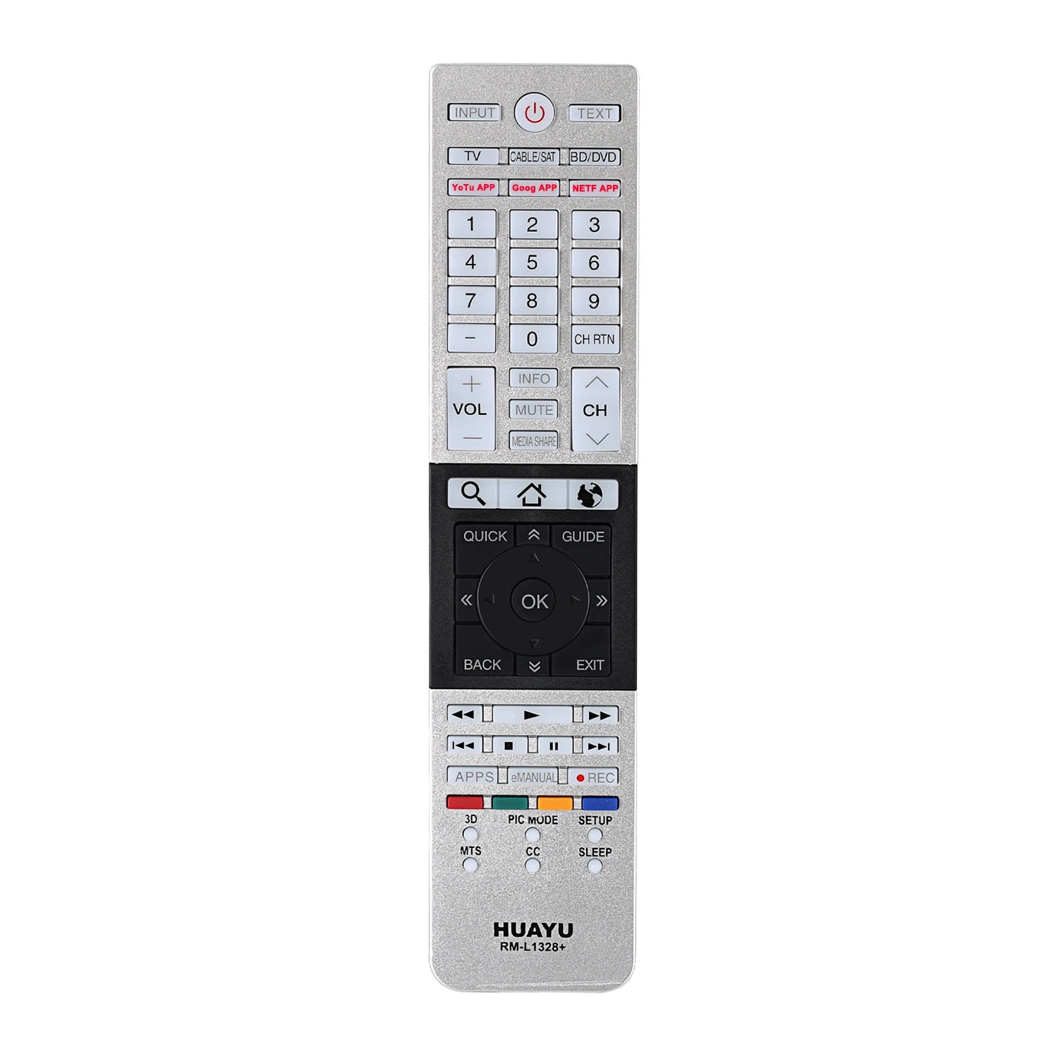 Universal Remote Control for Toshiba TV CT-90465 CT-90462 CT-8054 CT-90382 CT-90430