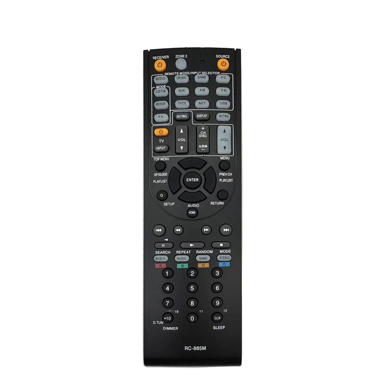 Replacement Remote Control RC-865M RC-863M for Onkyo TX-NR525 TX-NR315 TX-NR626 TX-NR737 AV Receivers