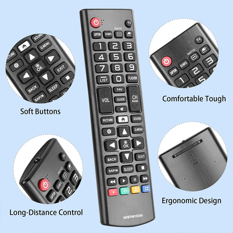 AKB74915304 Replacement Remote Control for 32LH573B 43LH570B 43LF5400 49LH570A-UE LG TV