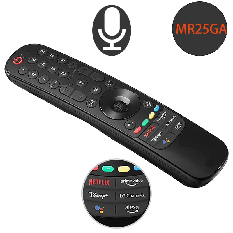 MR25GA Magic Voice Remote Replacement for LG Smart TV MR21GA MR22GA MR23GA MR24GA