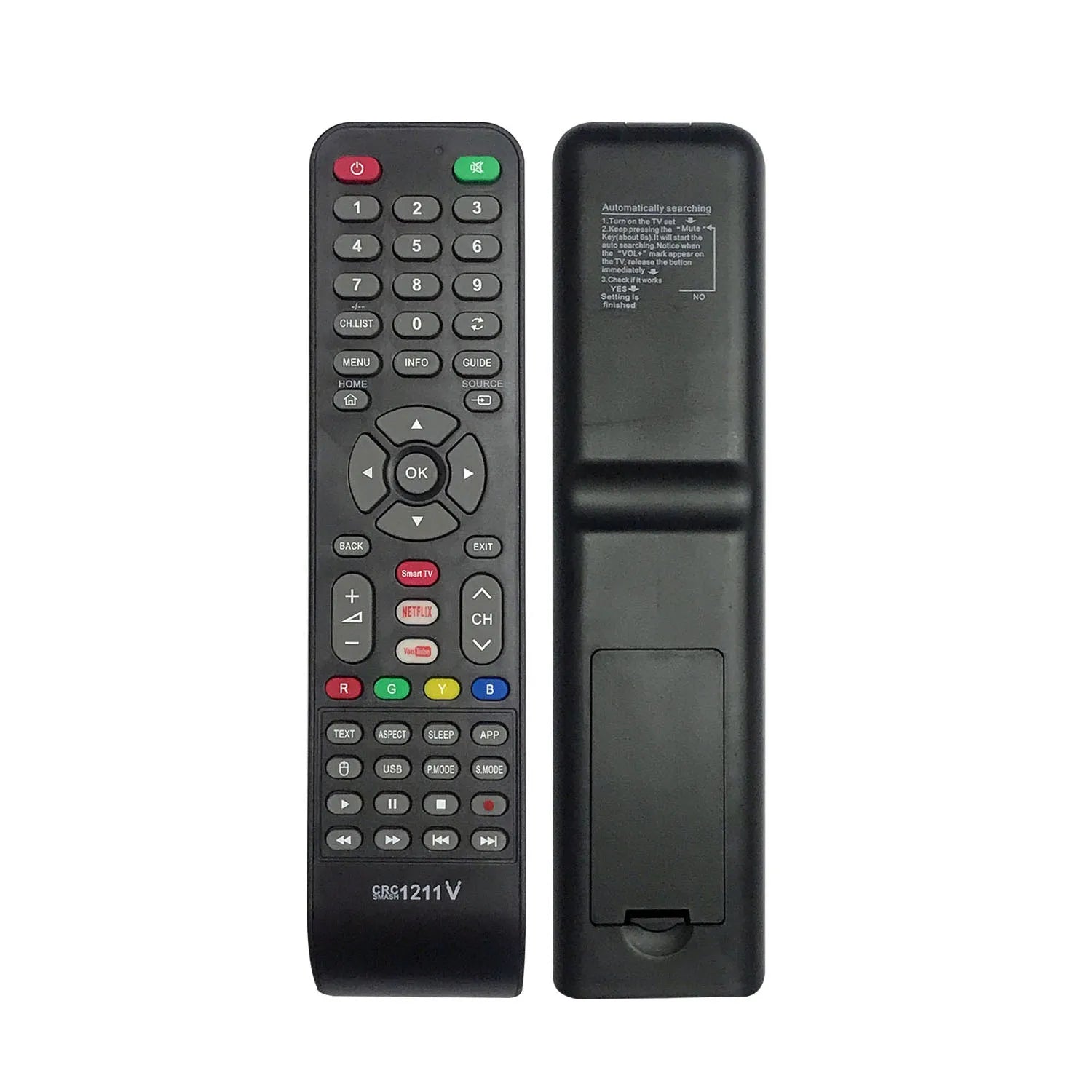 Universal Smart TV Replacement Remote Control for Selected Television Brands