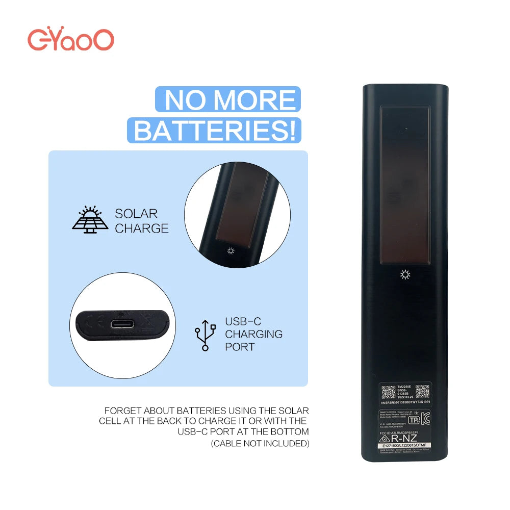 BN59-01385B Solar Voice Remote Control for Samsung Neo QLED Crystal UHD Smart TV