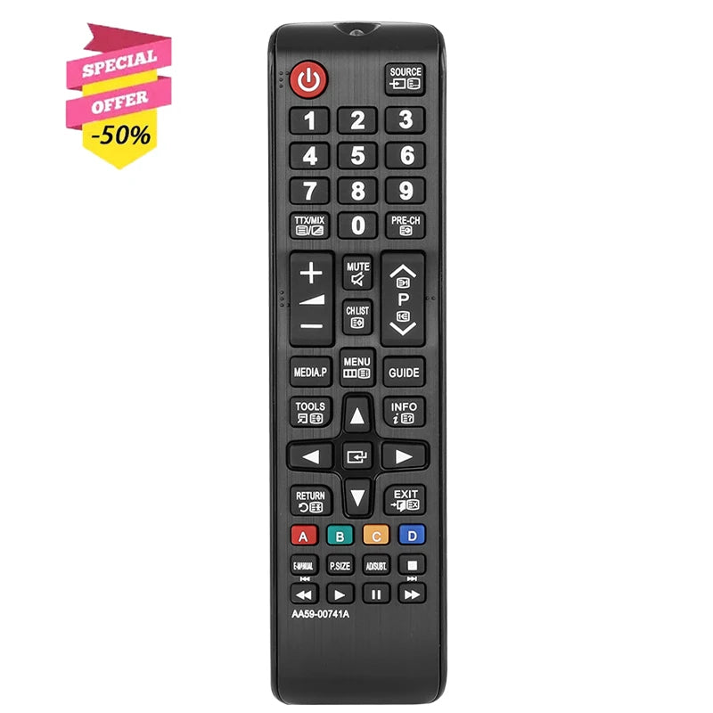 AA59-00741A Replacement Remote Control for T28D310NH UN32EH4050F UN37EH5000F UN46F5000AF Samsung TV