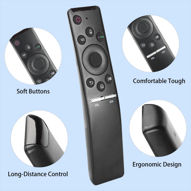 BN59-01274A Voice Remote for QE55Q6F QE55Q7F QE65Q6F UE40MU6175 UE40MU6400 Samsung Smart TV