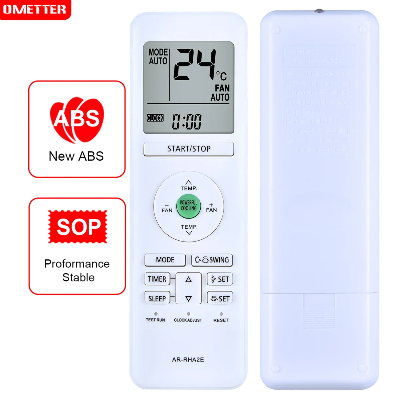 AR-RHA2E Remote Control Replacement for Fujitsu Air Conditioner IR Controller
