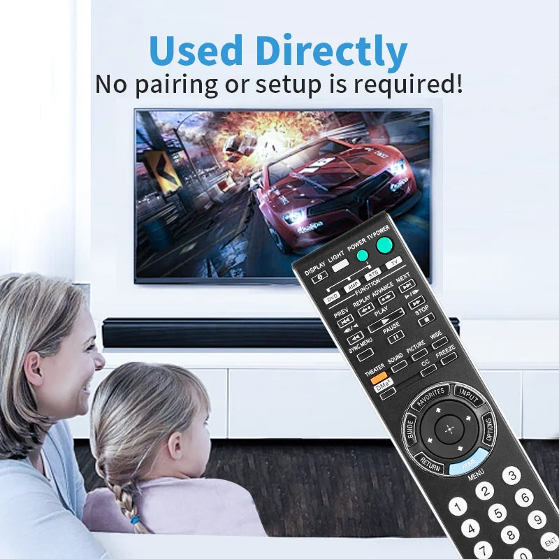 RM-YD024 Replacement Remote Control for KDL40Z4100 KDL40XBR7 KDL52XBR7 KDL70XBR7 Sony TV