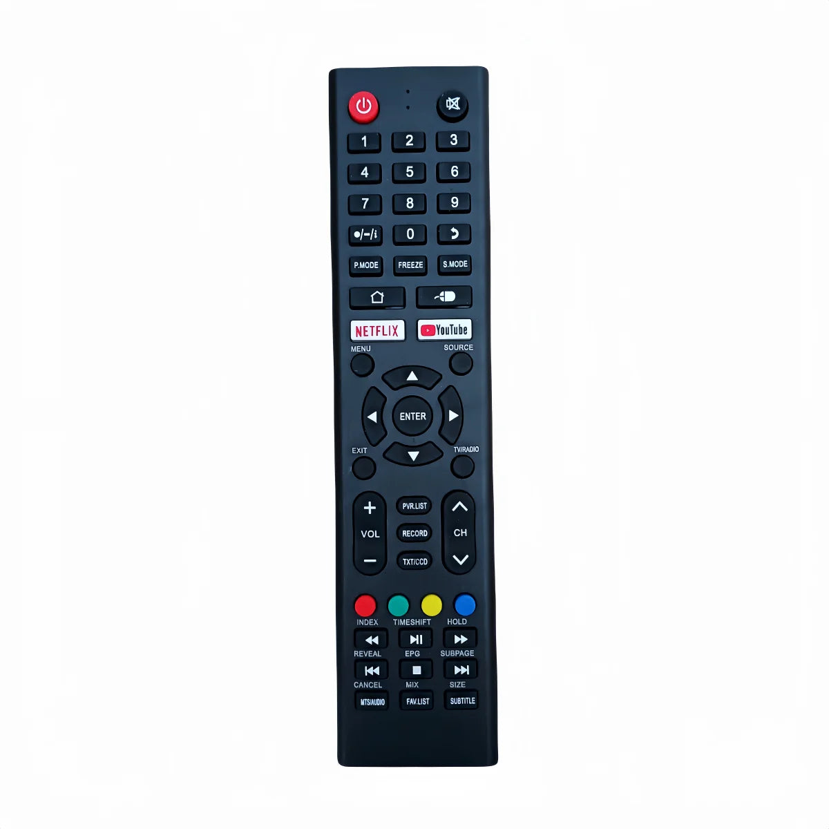 Replacement Remote Control for Smart Television Models Compatible with Muller Nadco Peerless Dansat and GTEN TVs