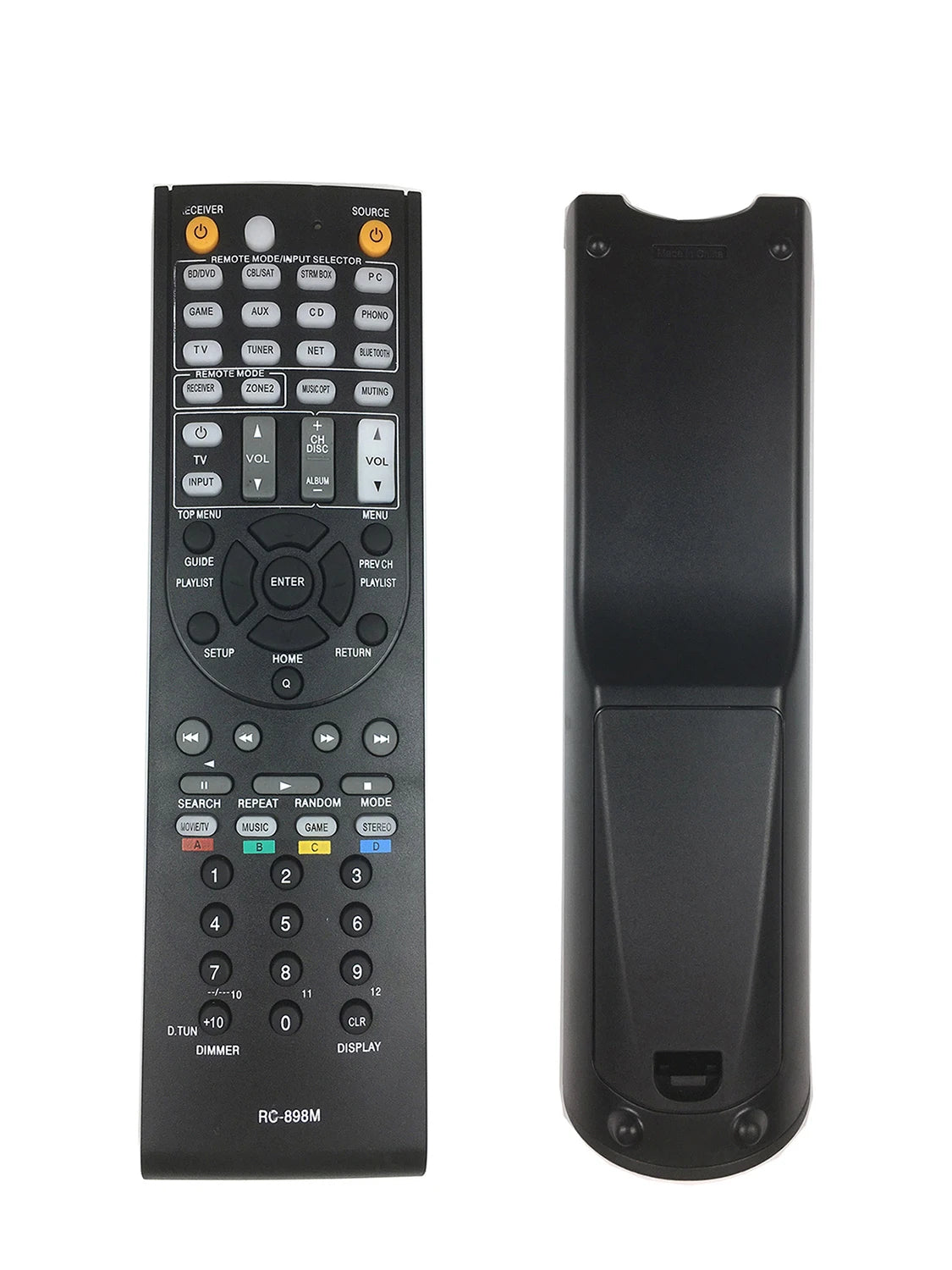 RC-898M Remote Control Replacement for ONKYO AV Receivers TX-NR5008 TX-NR709 TX-NR646