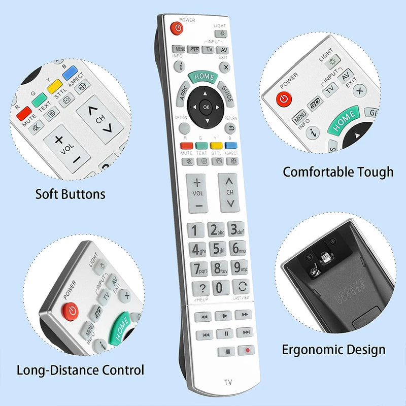 N2QAYB000928 Replacement Remote for TX39ASW754 TX42ASM651 TX55AS740E TX42ASR750 Panasonic Smart TV