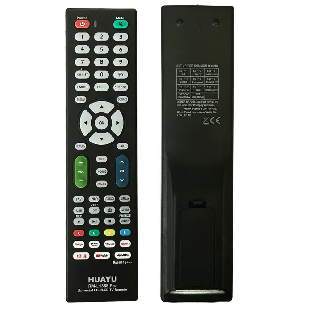 Universal LCD LED TV Remote Control for Sony Samsung Sharp Panasonic Toshiba Philips TCL and More