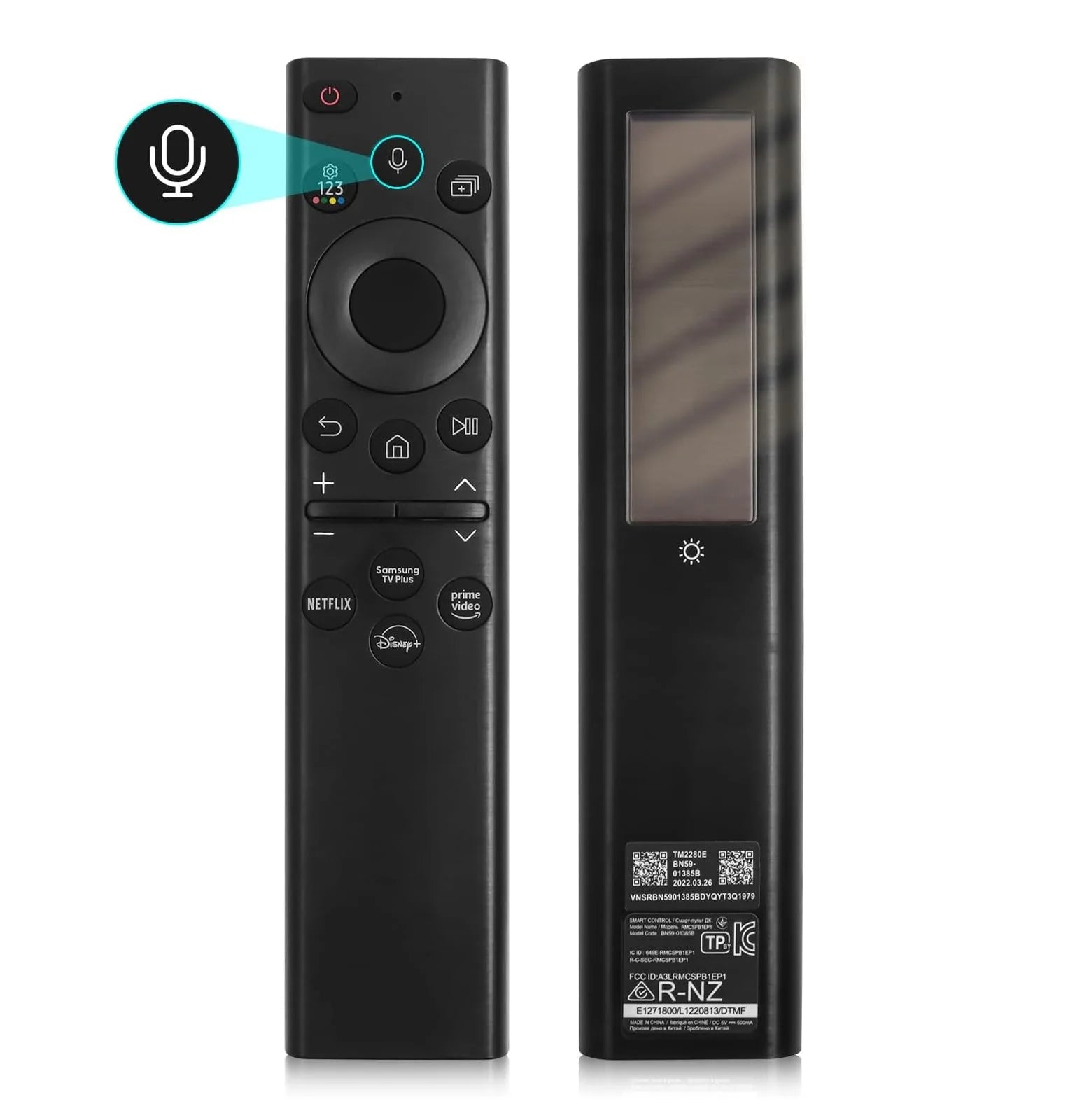 BN59-01385A Solar Voice Remote Control for Samsung QLED Crystal UHD Smart TV