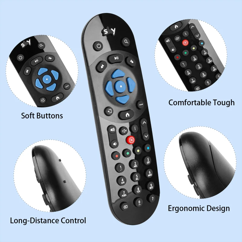 SKY Q Replacement Remote Control for Sky Q TV Box Set Top Box Satellite Receiver