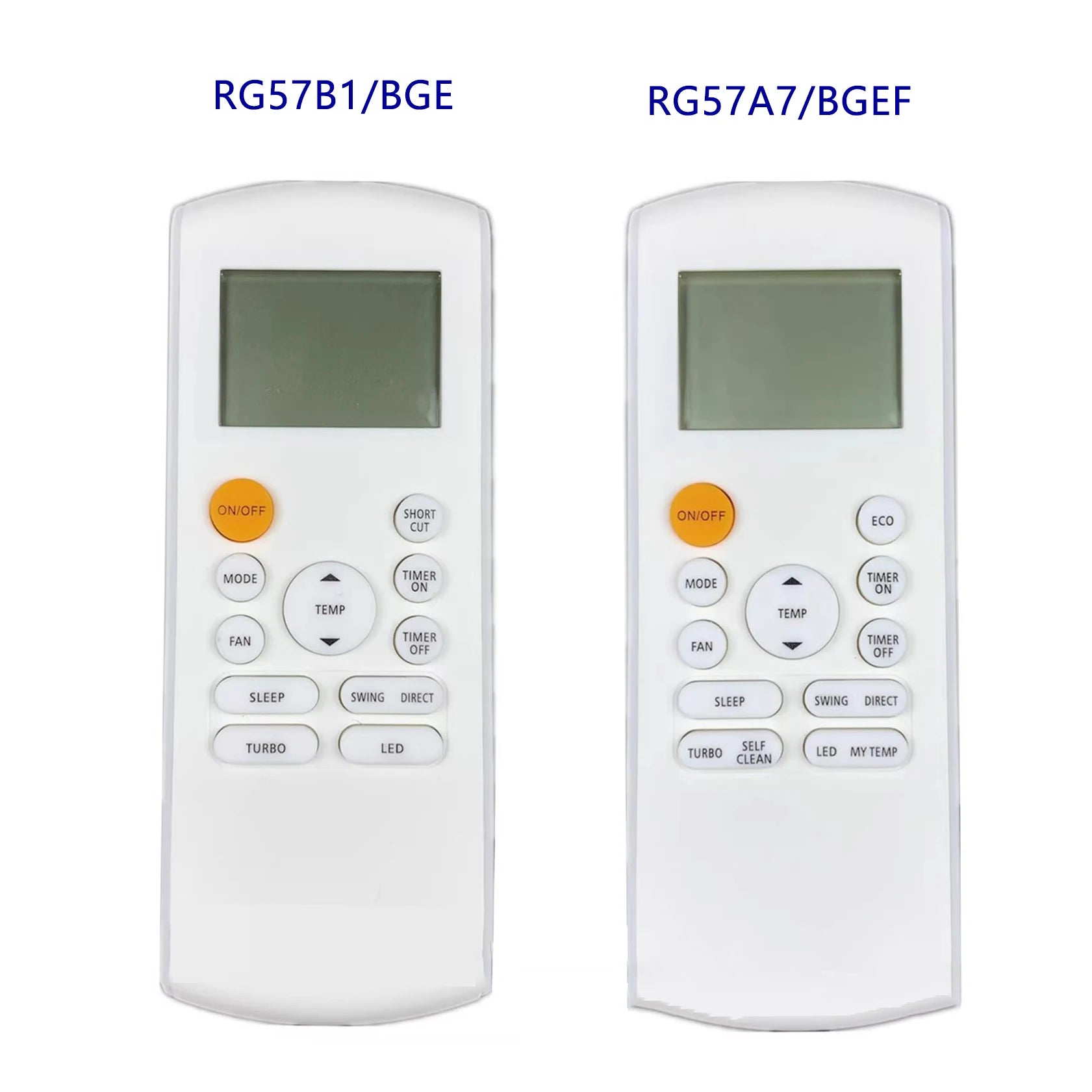 Midea RG57A7/BGEF Replacement Remote Control for Split Air Conditioner Systems