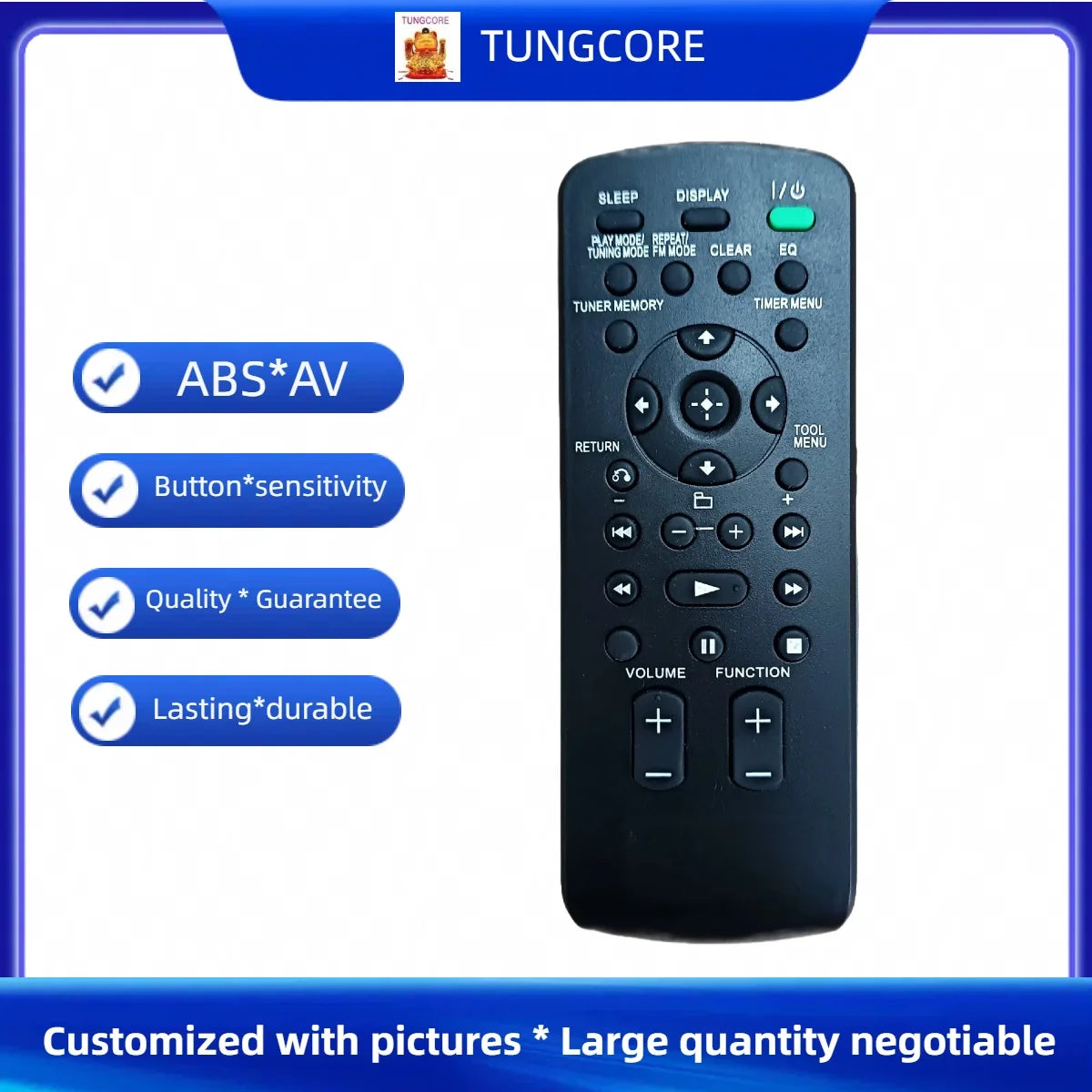 Replacement Remote Control for Sony Mini Hi-Fi and Stereo Audio Systems