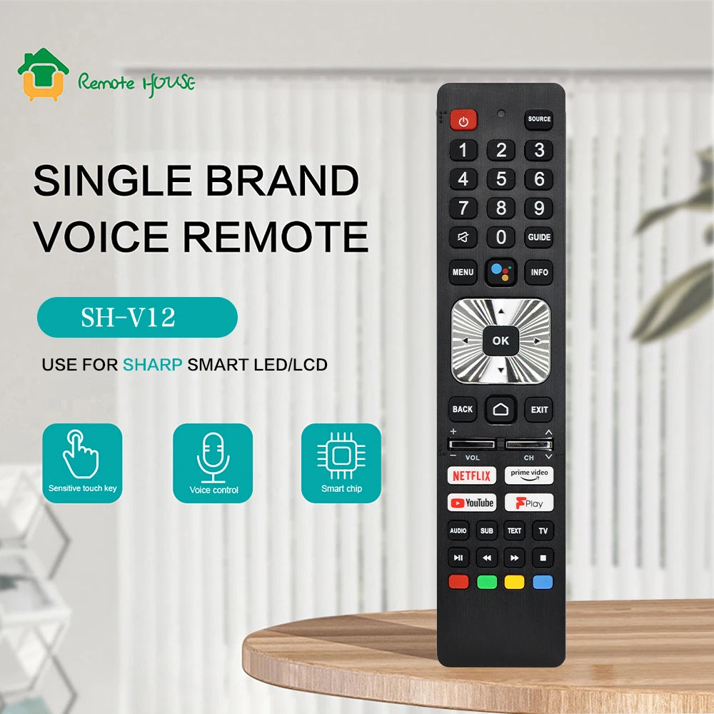 Voice Remote Control Replacement for Smart LED Ultra HD TVs RM-L1659 Compatible with EQ and DN Series Models