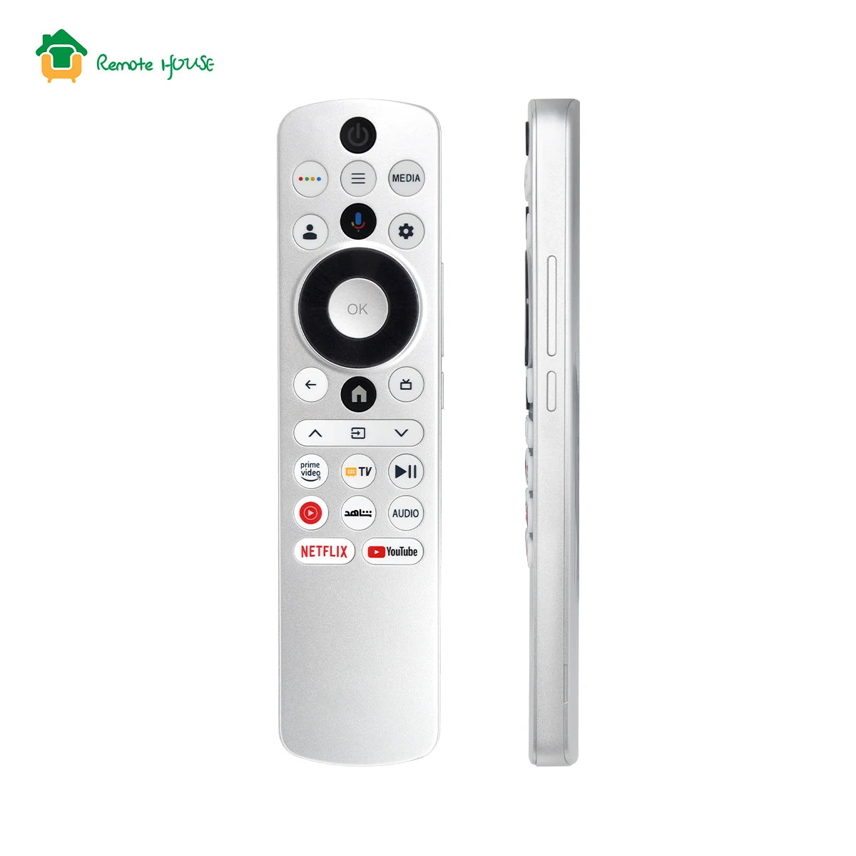 Voice Remote Control Replacement RM-L1797 Compatible with 4K Smart TV Models Featuring Voice Search