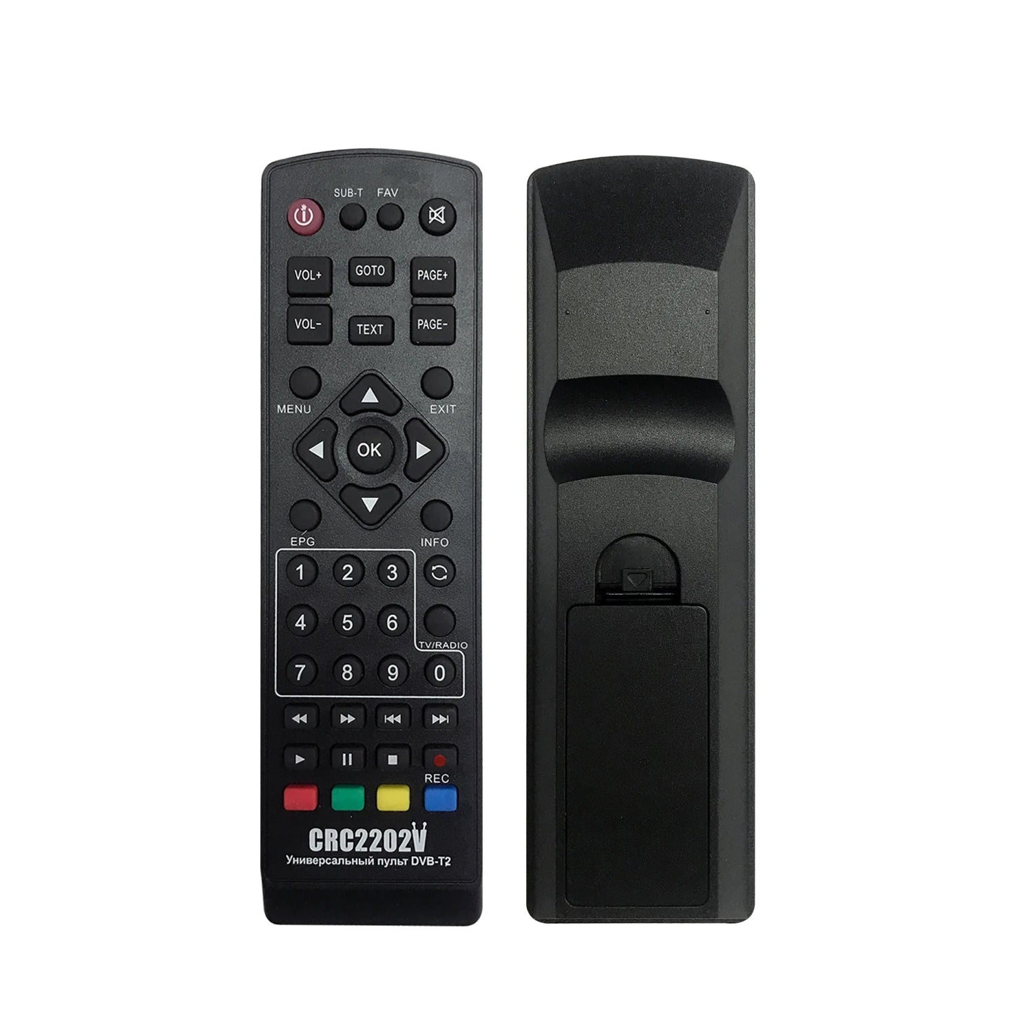 SAT Box DVB-T2 Replacement Remote Control for Digital TV Set-Top Box Receivers