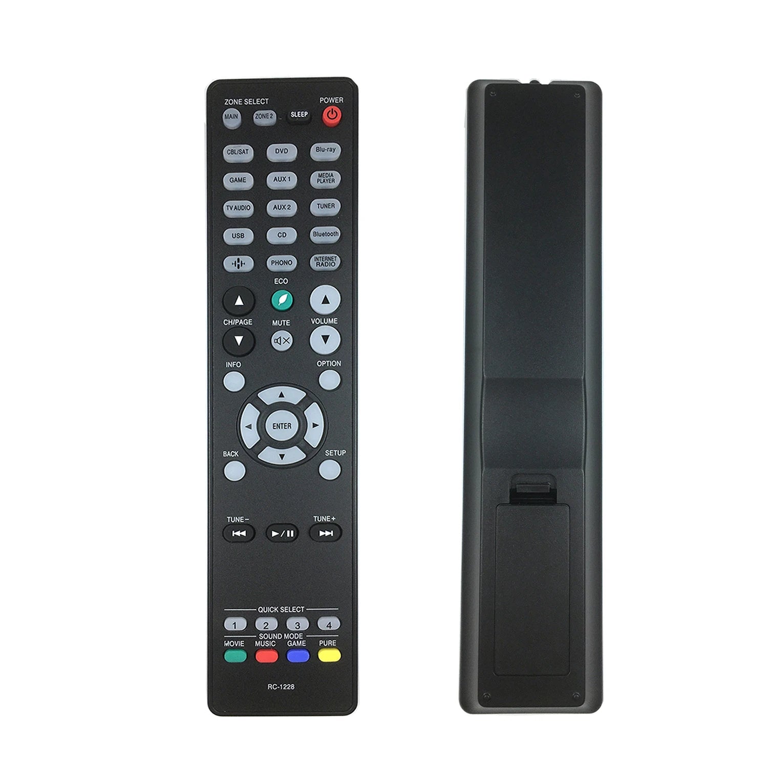Denon RC-1228 Replacement Remote Control for AVR-X and AVR-S Series AV Receivers