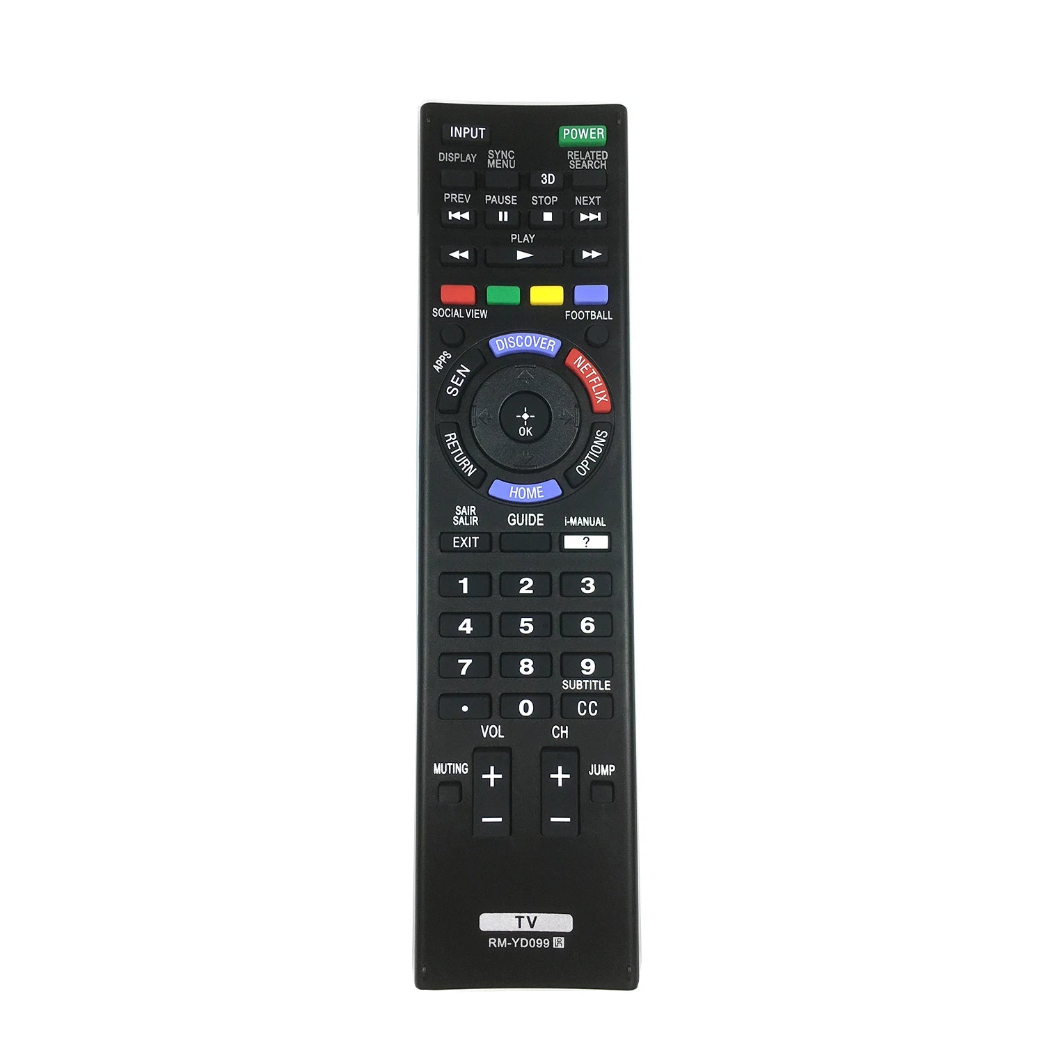Sony RM-YD099 Replacement Remote Control for KDL Series LED Smart Televisions