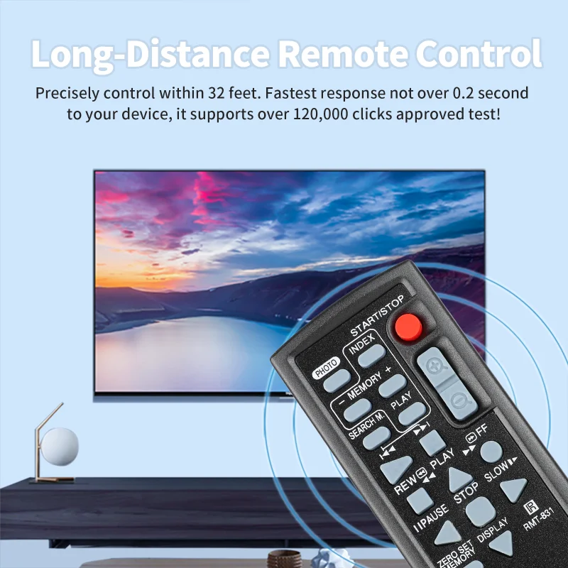 RMT-831 RMT831 Replacement Remote for DCR-HC20 DCR-HC21 DCR-HC30 DCR-IP1 CCD-TRV138 Sony Camcorder