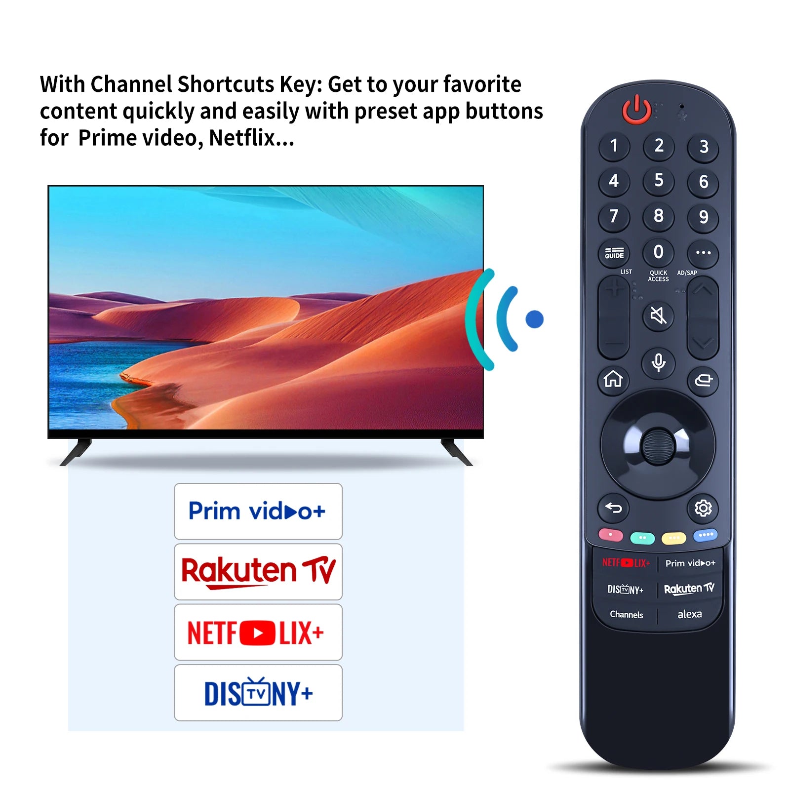 MR24GA AKB76045003 Voice Magic Remote for LG 4K Smart OLED TV Pointer Control