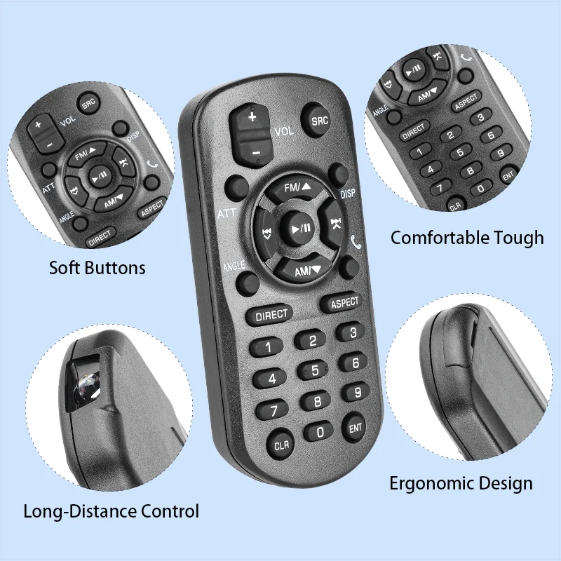 RM-RK258 Replacement Remote for KW-V25BT KW-M150BT KW-V21BT KW-V960BW KW-V950BW JVC Car Audio Receiver