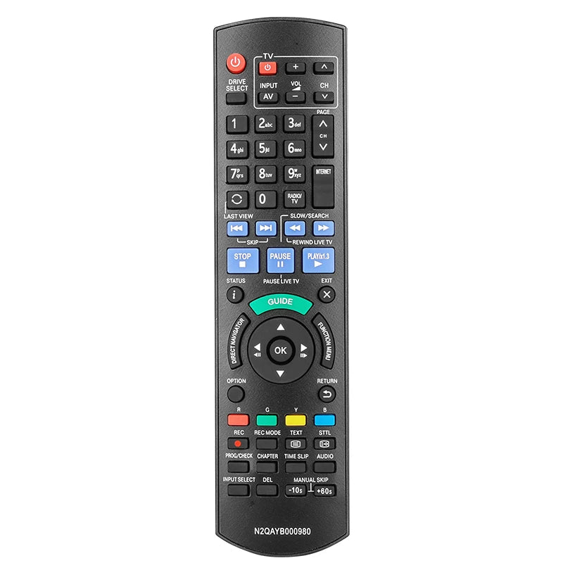 N2QAYB000980 Remote Control for Panasonic DVD Recorder DMR-XW440 DMR-XW440GL DMR-XW440GLK