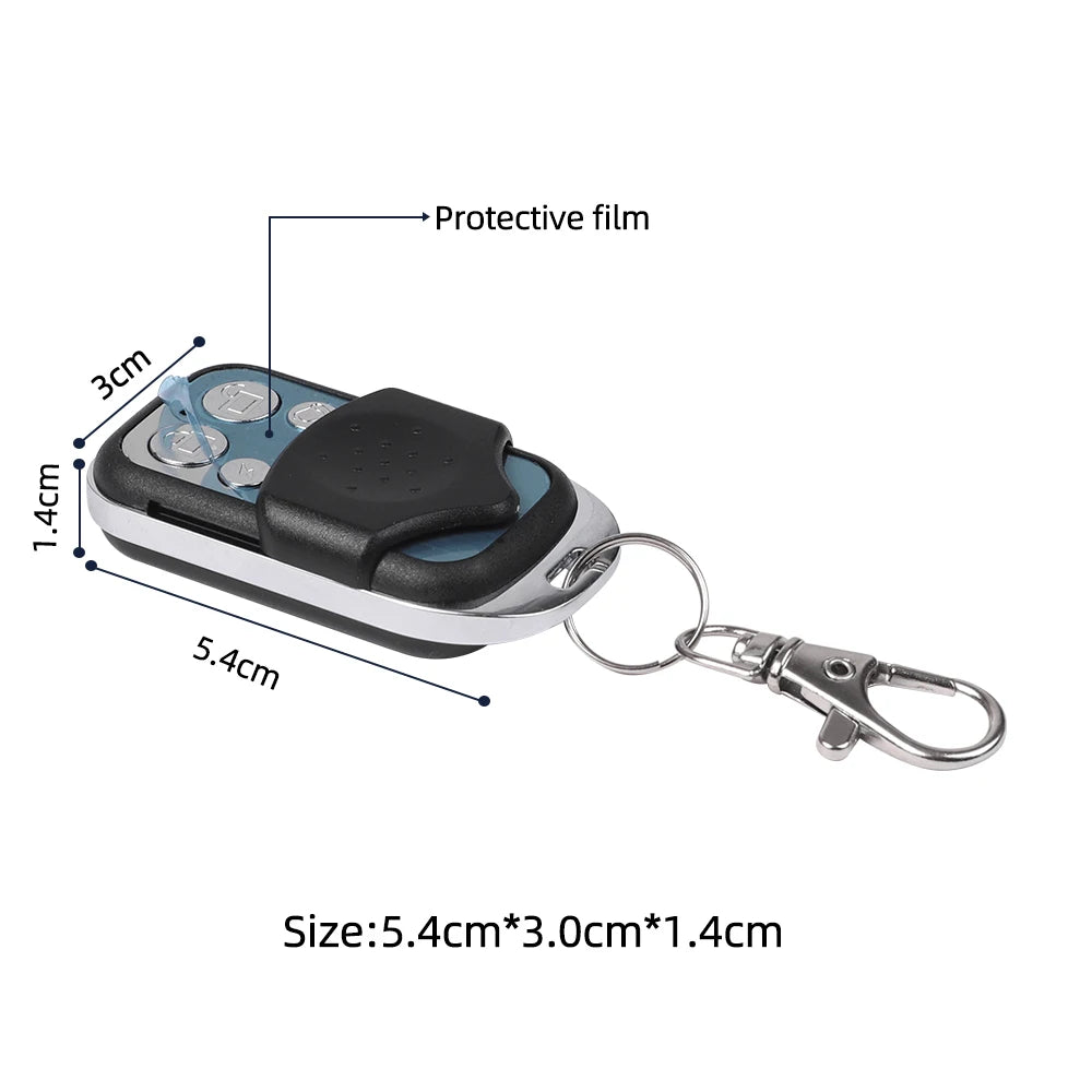 kebidumei 433MHz 4CH garage door remote control duplicator with 27A battery