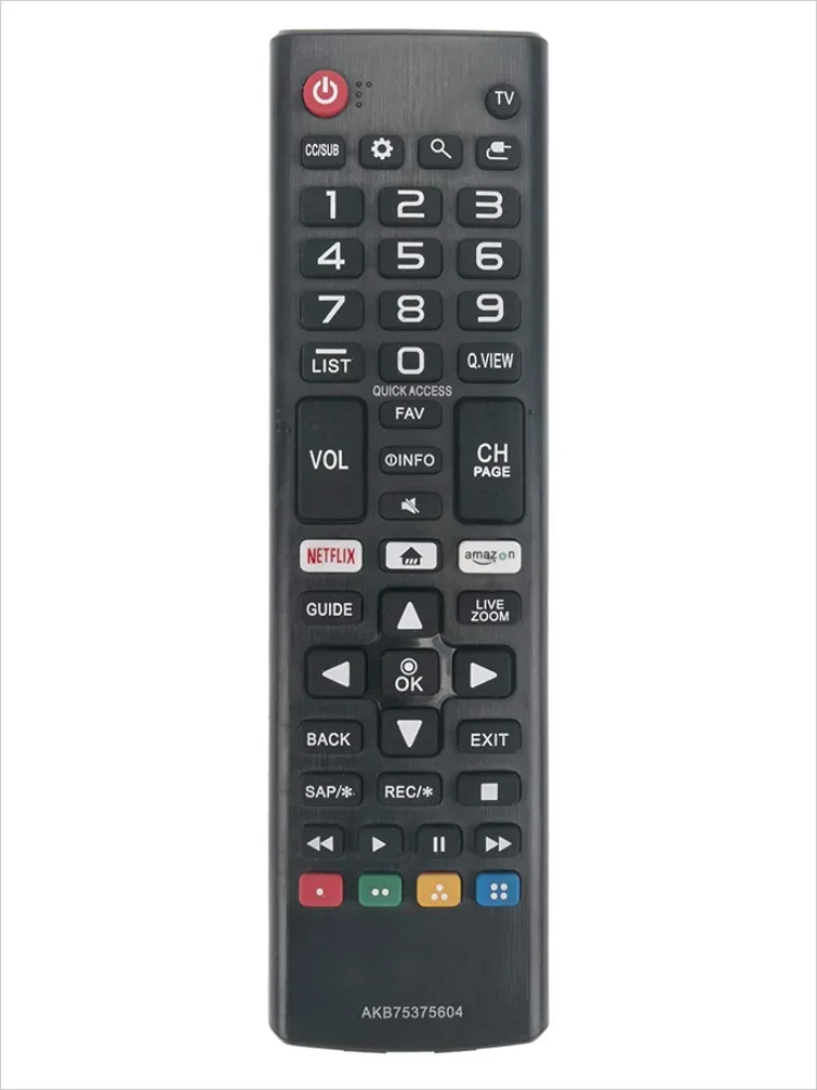 LG Remote Control for Smart TVs AKB75375604 Infrared Universal Television Controller Black