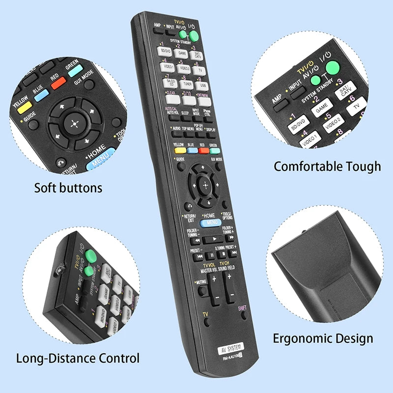 RM-AAU106 RM-AAU107 Replacement Remote for STR-DH710 STR-DH720 STR-DH730 STR-DH830 Sony AV Receiver