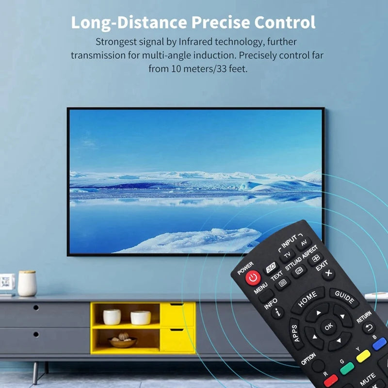 Remote Control N2QAYB000933 for Panasonic TV Models TH-60AS700A, TH55AX670A, TH60AS740A, TH-55AS670Z