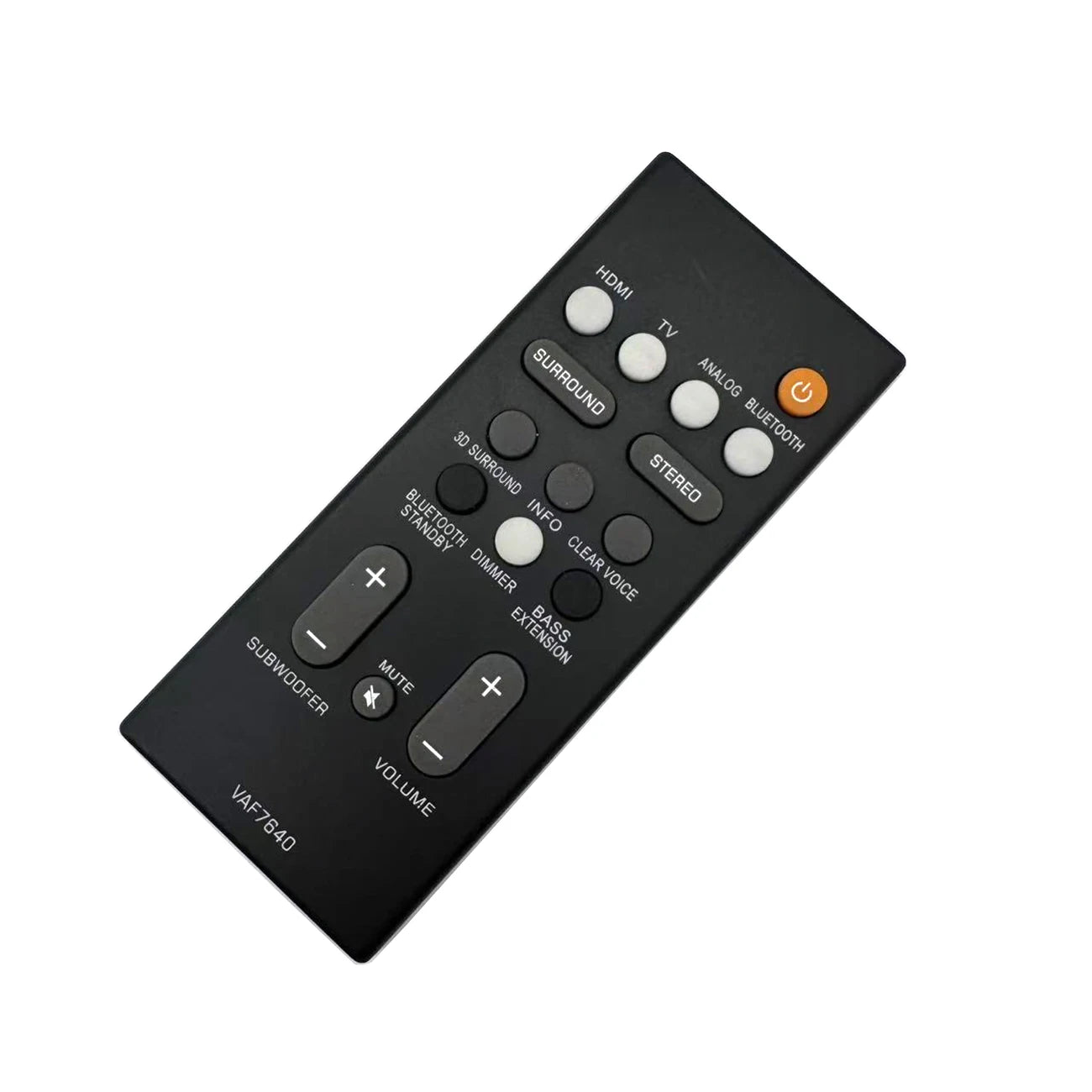 Yamaha FSR78 VAF7640 Replacement Remote Control for YAS and ATS Series Sound Bar Systems