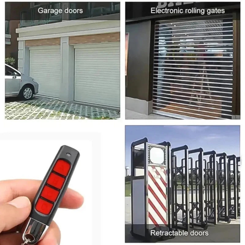 433MHz RF 4-Channel Remote Control Duplicator for Garage Gate Door Opener (Keychain Style)