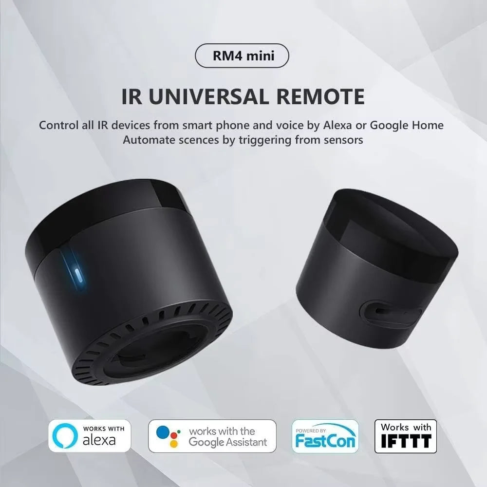 RM4 Mini Smart IR Remote Control WiFi Universal Controller for TV AC Alexa Google Home
