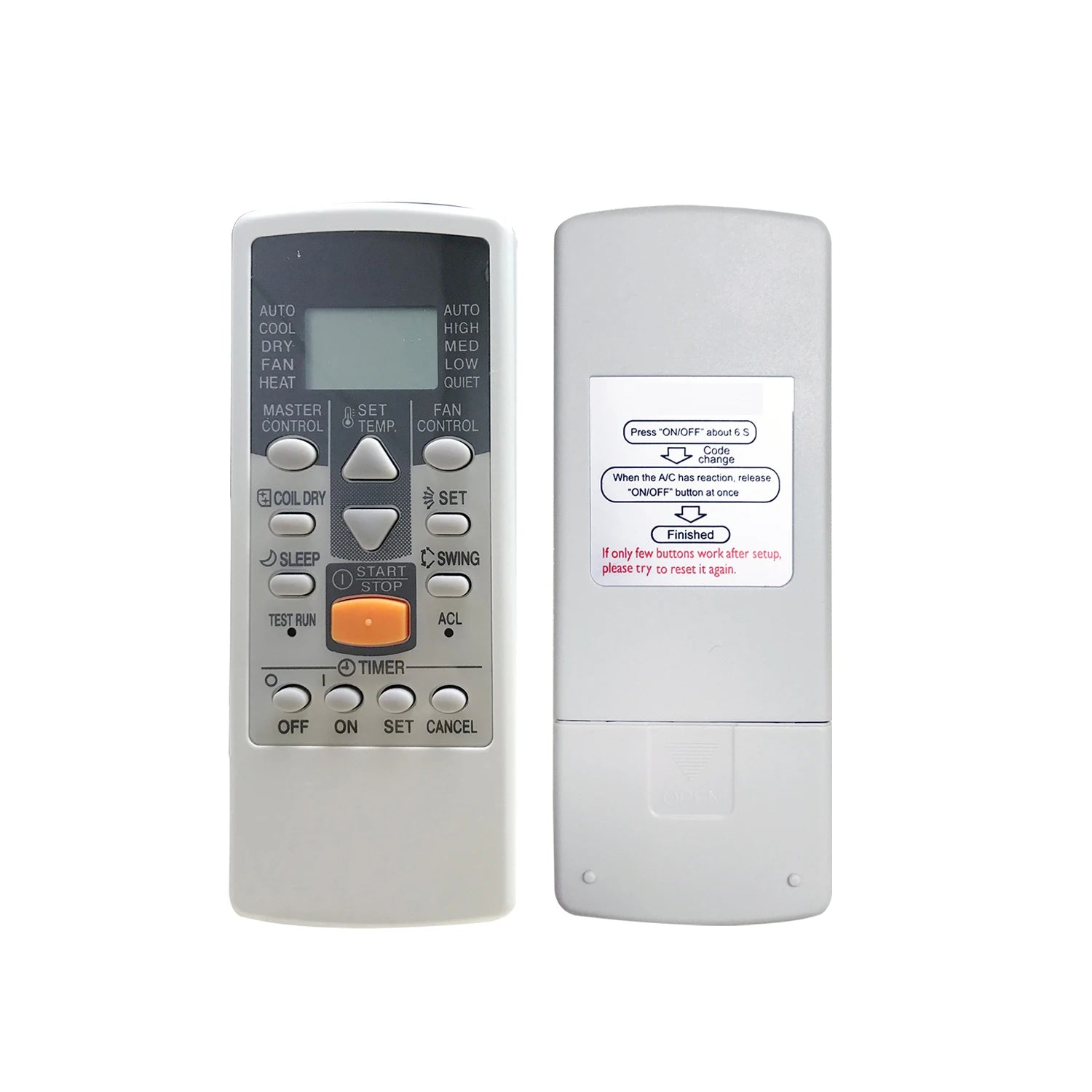 Replacement Remote Control for Fujitsu Air Conditioner AR-JE3 AR-JE4 AR-JE5 AR-JE6 AR-JE8 AR-JE9 Series