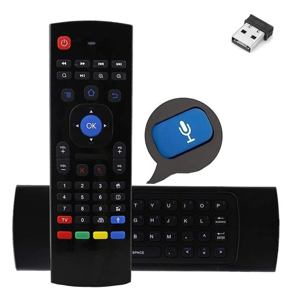 MX3 2.4G Wireless Air Fly Mouse Voice Remote Control Keyboard for Android TV Box PC Smart TV