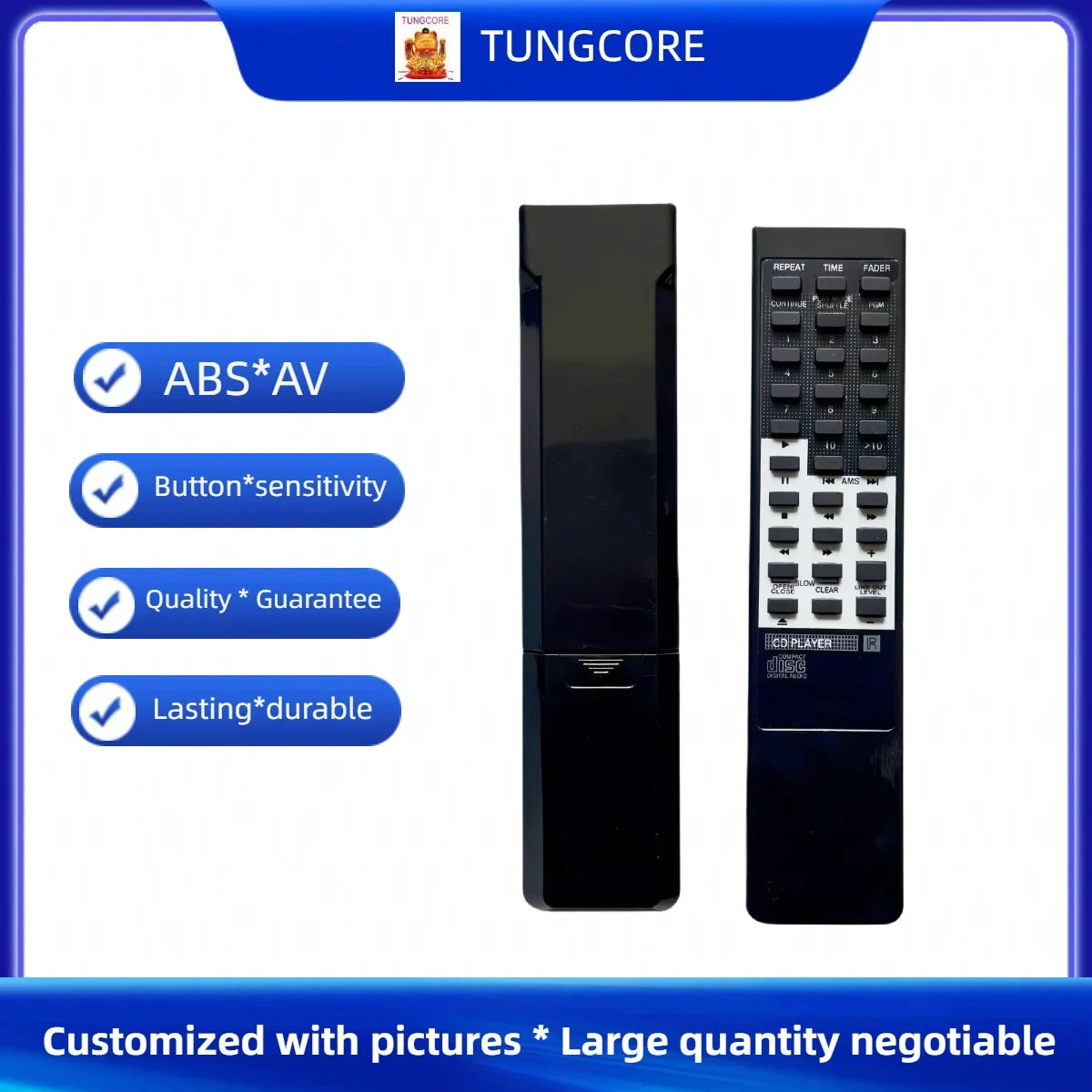 Replacement Remote Control for Sony CD Player Systems Compatible with CDP Series Models