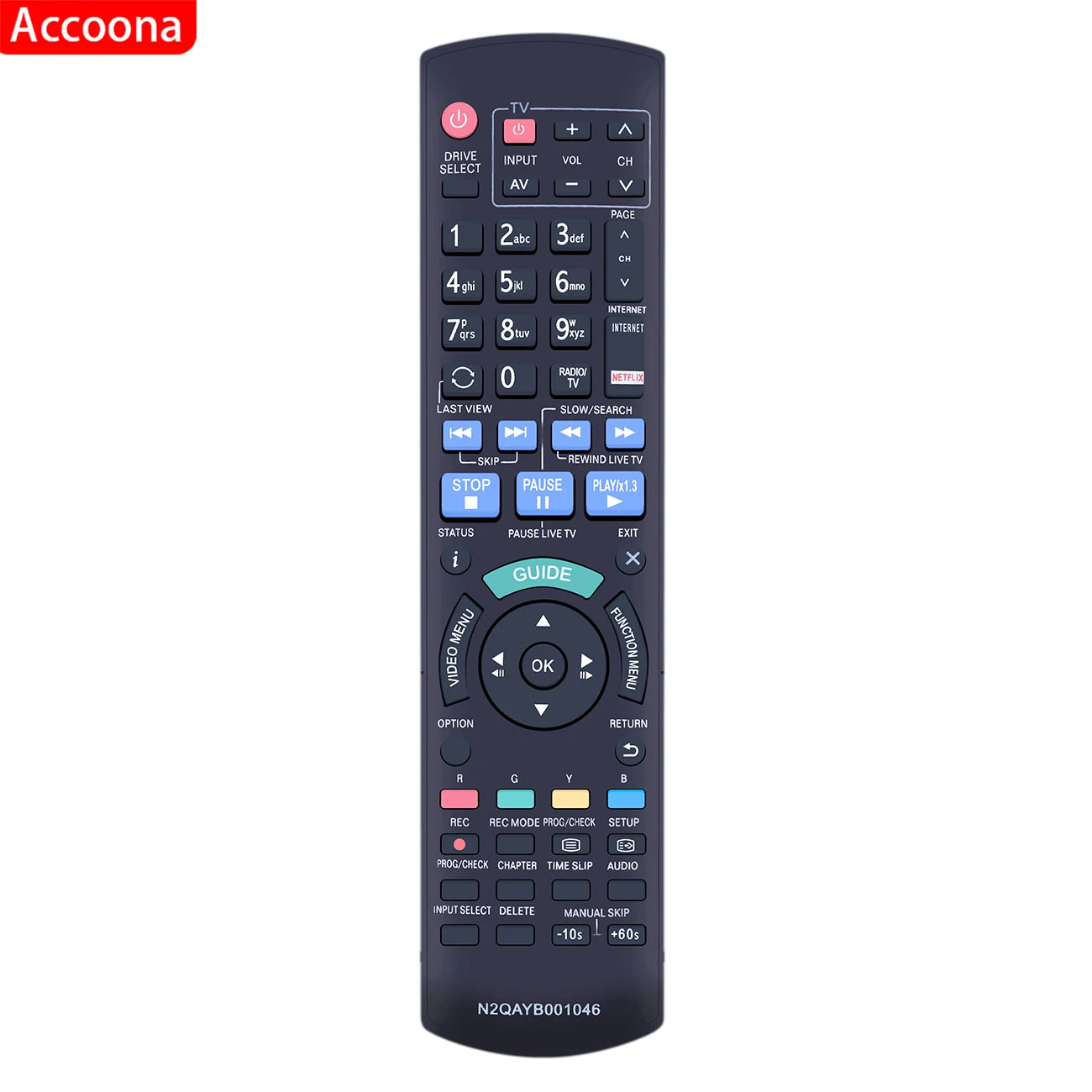 N2QAYB001046 N2QAYB000759 N2QAYB000758 N2QAYB001114 Remote Control for Panasonic DVD Recorder