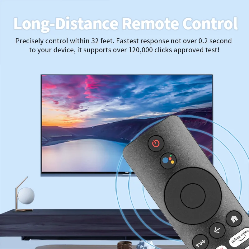 XMRM-M3 Voice Remote Control for L55M6-ESG L55M6-ARG MDZ-24-AA Smart TV Netflix Prime Video YouTube