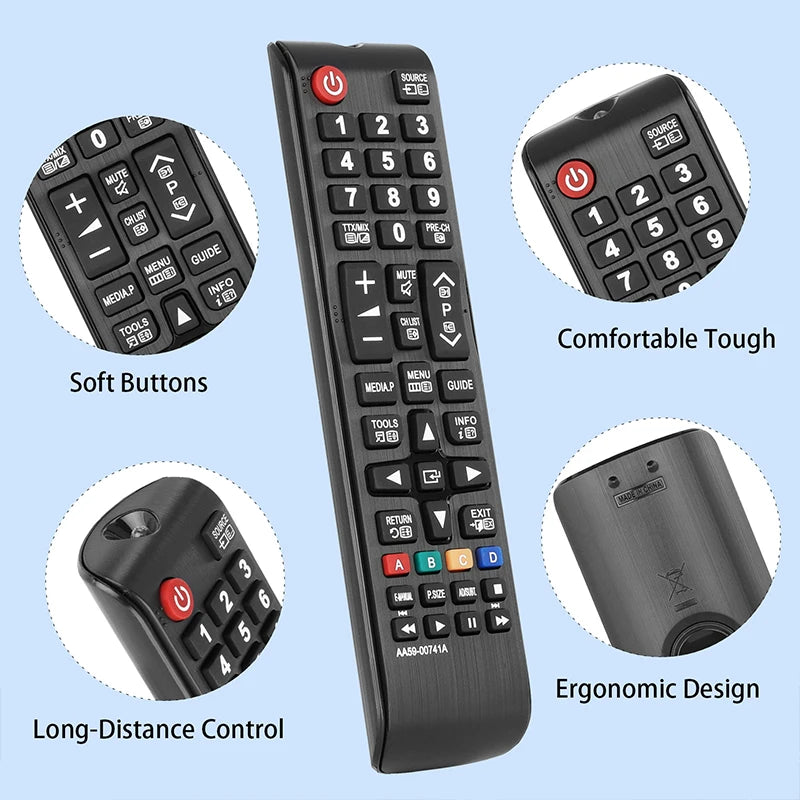 AA59-00741A Replacement Remote Control for T28D310NH UN32EH4050F UN37EH5000F UN46F5000AF Samsung TV