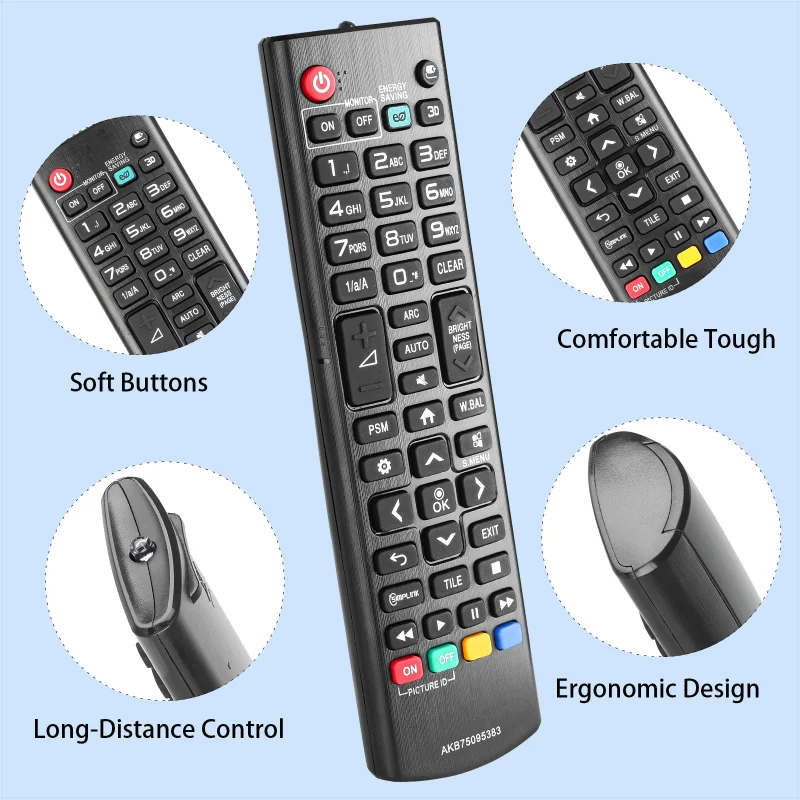 AKB75095383 Replacement Remote for 32SM5D 43SM5D 49SM5D 55SM5D 65SM5D LG Digital Signage Monitor