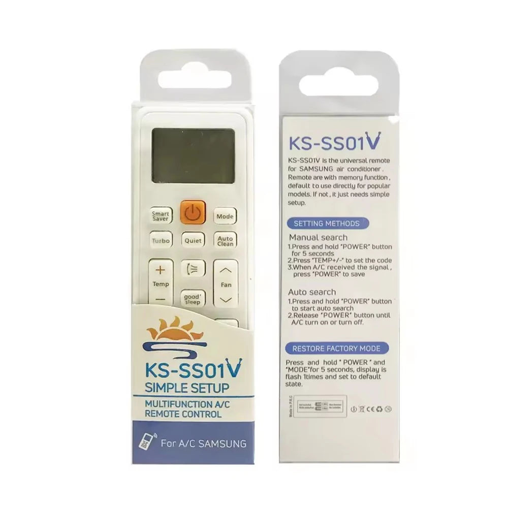Samsung DB93-14195G Replacement Remote Control for Split Air Conditioner Systems