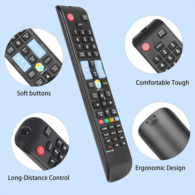 BN59-01198Q Replacement Remote Control for UE32J5550 UE40J6250 UE40JU6400 Samsung Smart TV