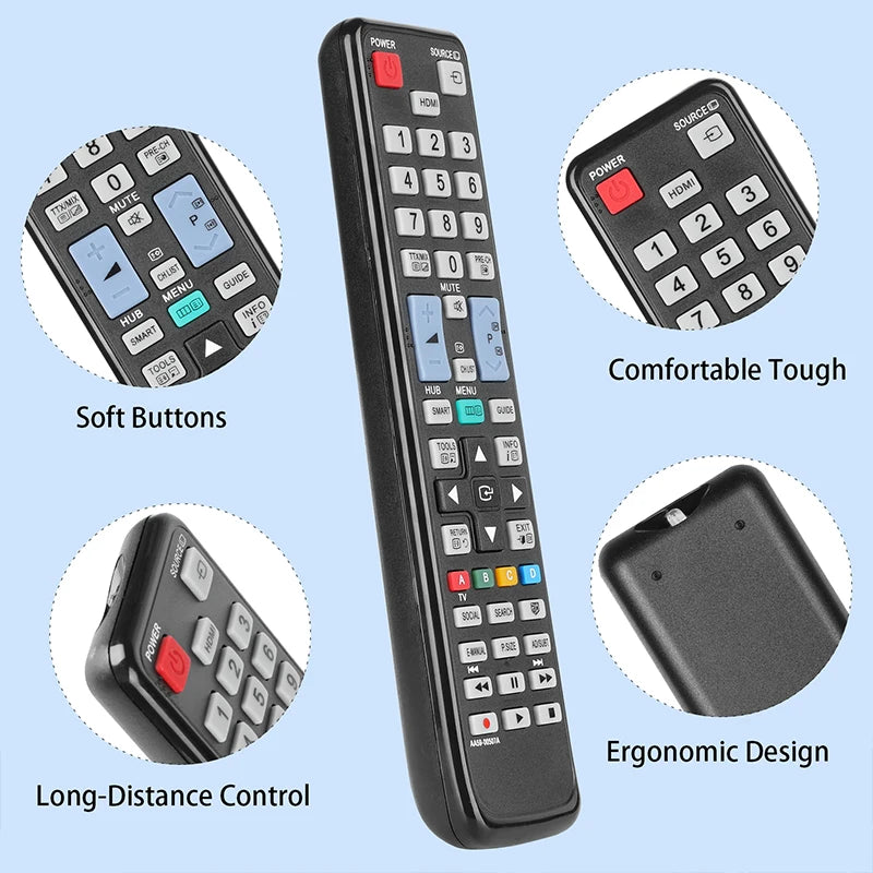 AA59-00507A Replacement Remote Control for UA32D6000 UE32D6100 UE46D6120 UA32ES6200M Samsung TV