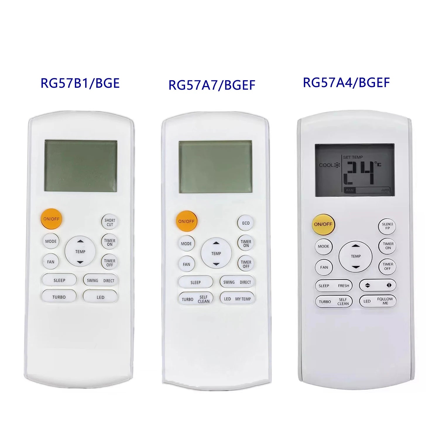 Midea RG57B1/BGE Replacement Remote Control for Split Air Conditioner Systems