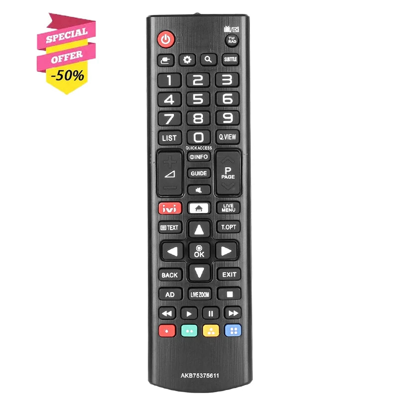 AKB75375611 Replacement Remote Control for 32LK610B 43LK6100 50UK6300 65UK6100 LG Smart TV